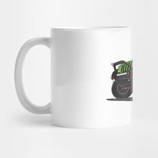 Green Jeep Illustration Mug